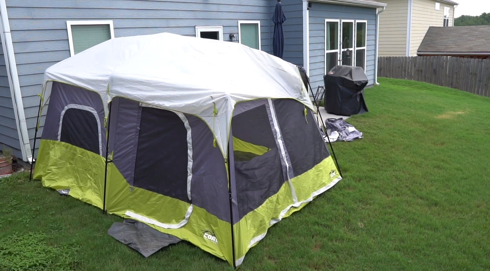 core 9 person instant cabin tent review